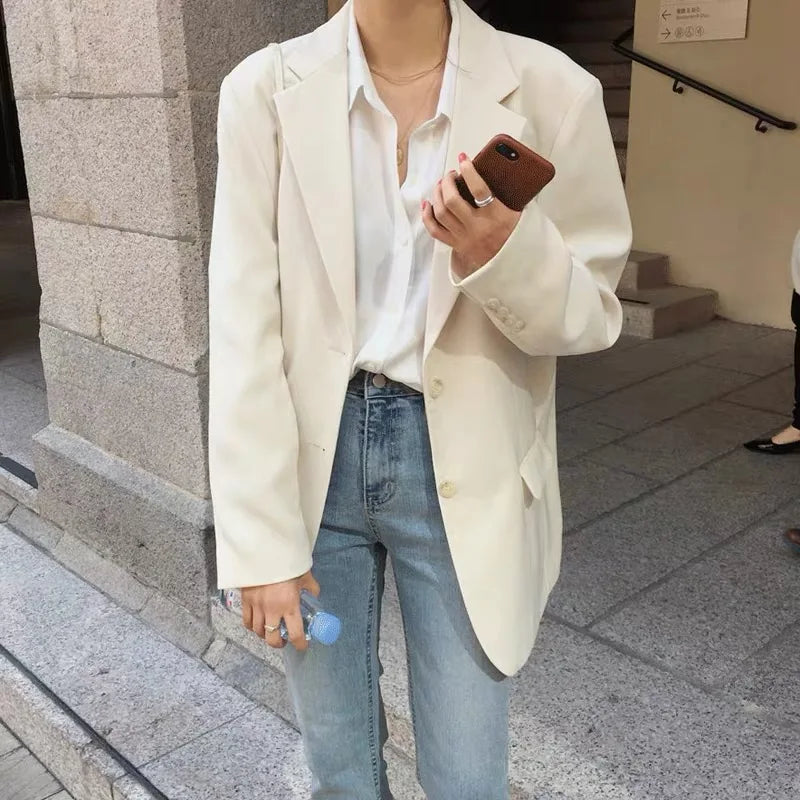 Vireous Classic Women's Blazer Single-Breasted, Multi Colours