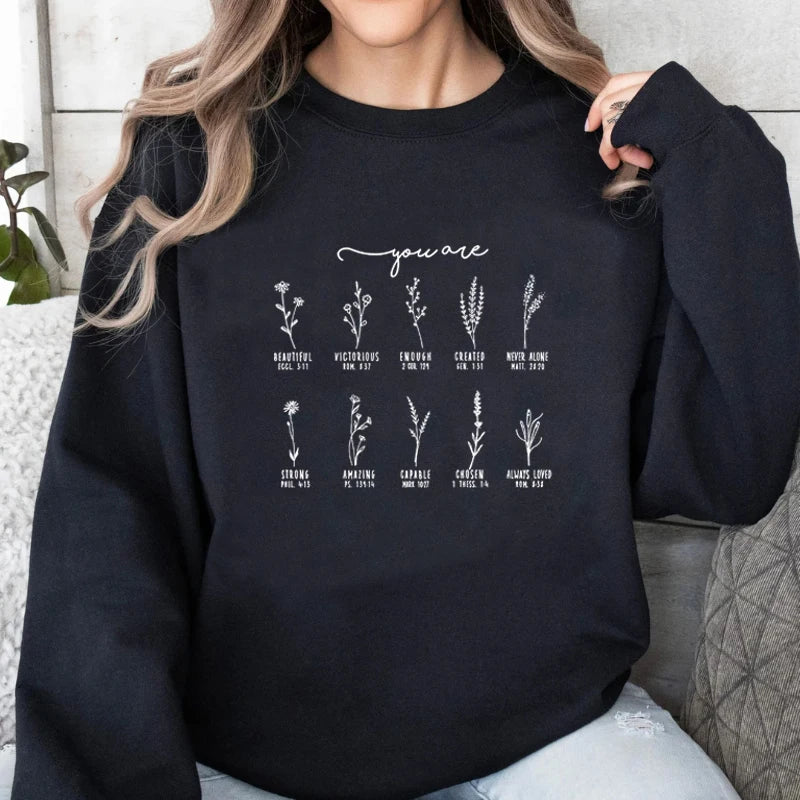 'You Are' Bible Verse Inspiration Sweatshirt