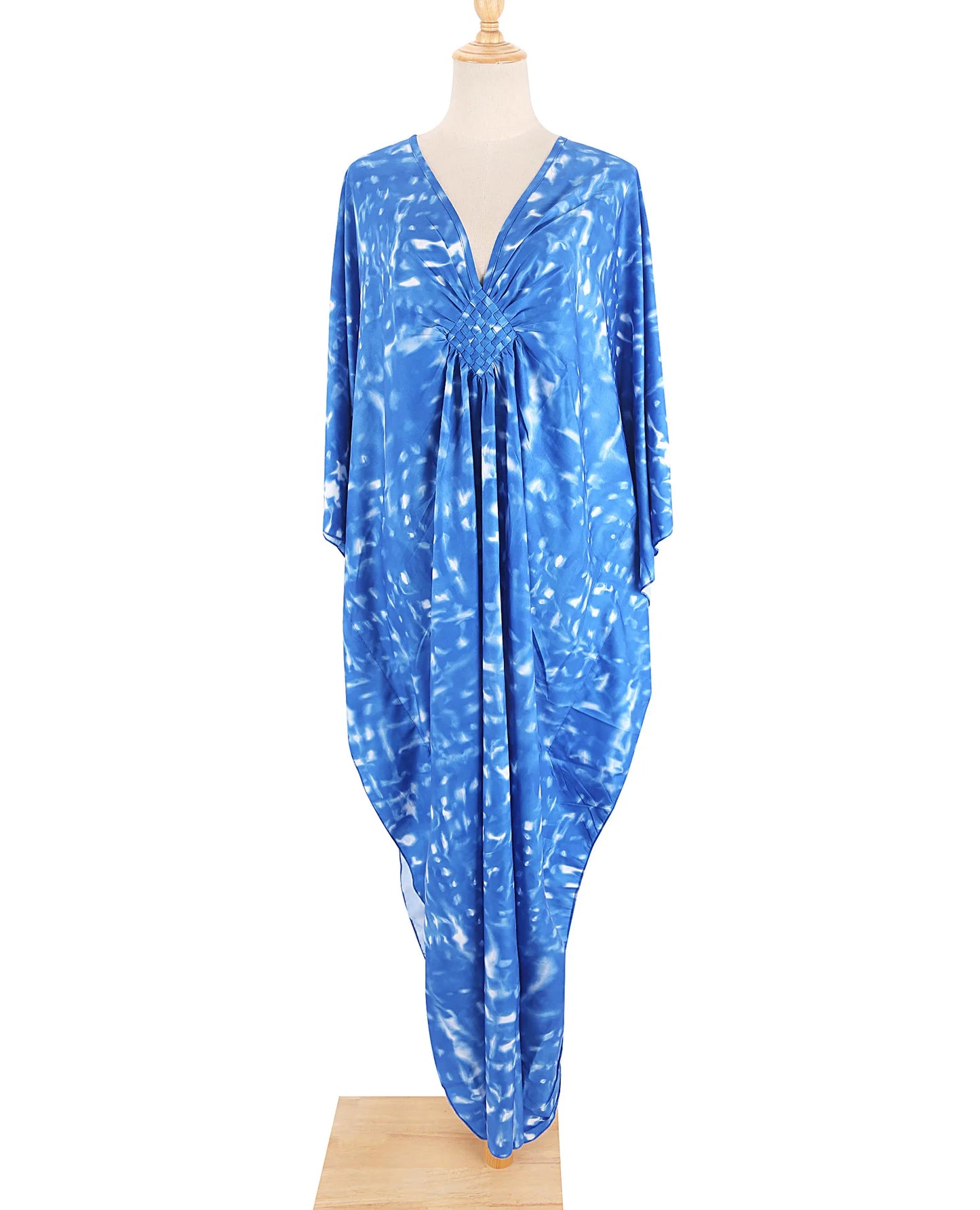Zebra Print Kaftan Dress, Oversize Beach Dress