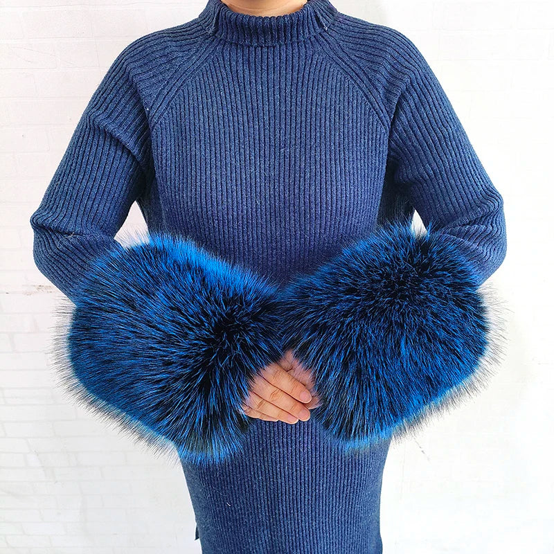 Winter Faux Fur Collar and Cuffs Set, Shawl and Accessories