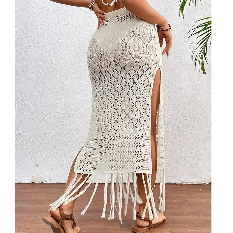 Women's Knitted Texture Sarong Skirt