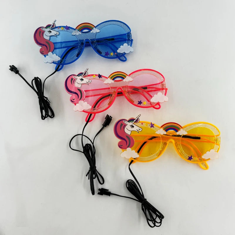 Glowing Party Glasses, Festival Sunglasses, Lighting Glow Glasses