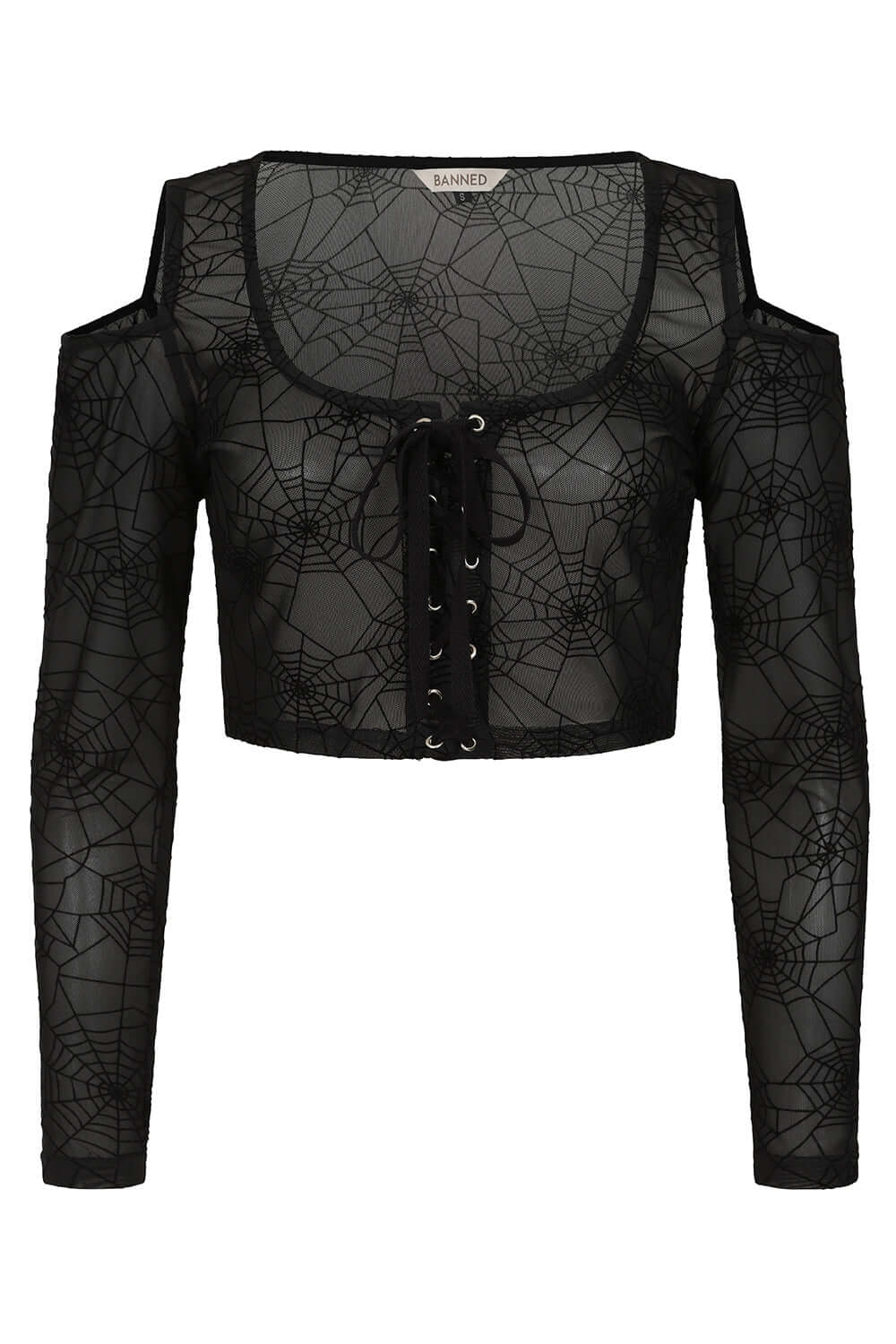 Banned Apparel Seraphina Women's Mesh Top in Black