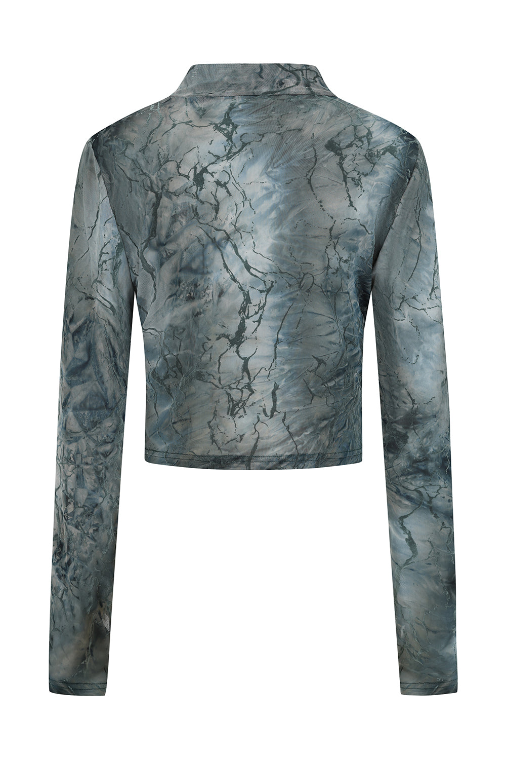 Banned Apparel Dysnomia Marble-Effect Crop Top