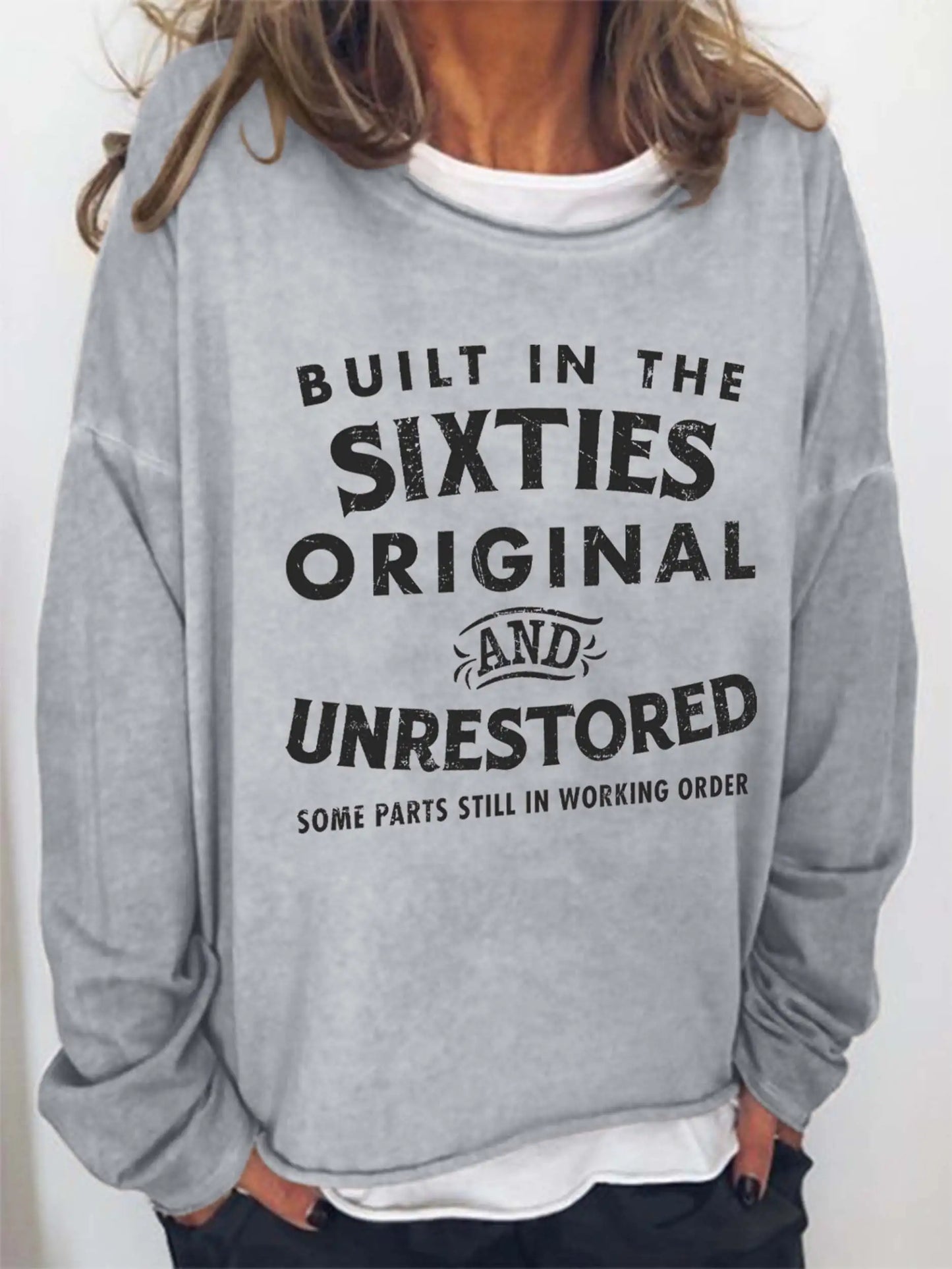 'Built in the Sixties' Retro Long Sleeve Sweatshirt