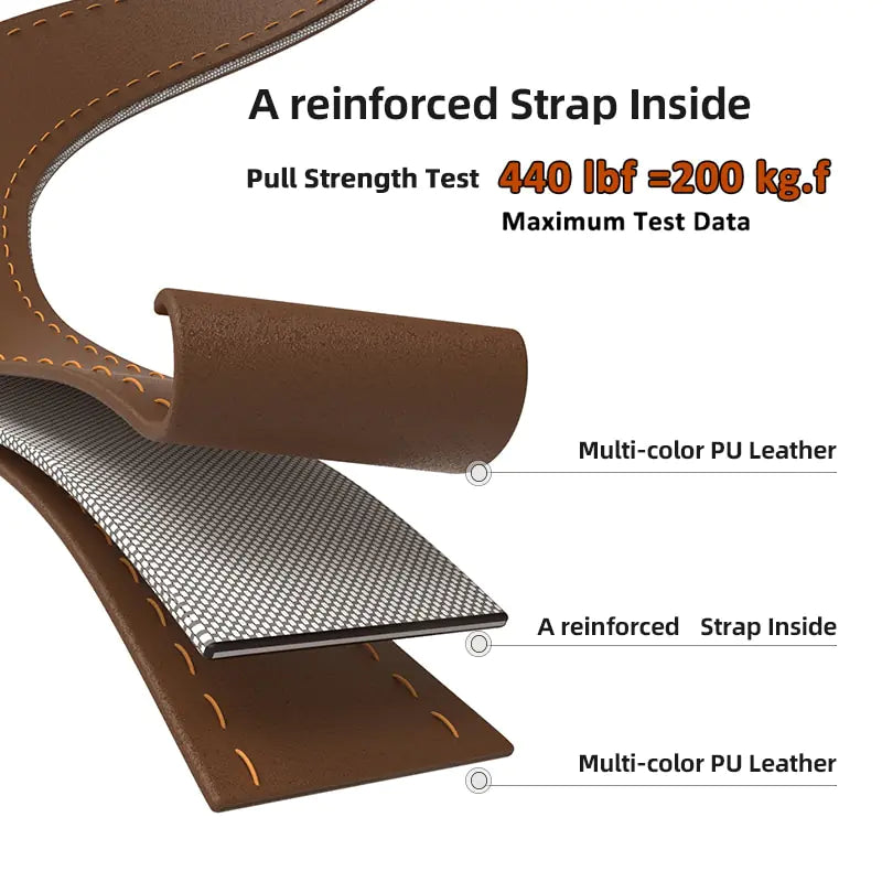 Olixar™ New Design Leather Airtag Trackable Heavy Duty Dog Collar