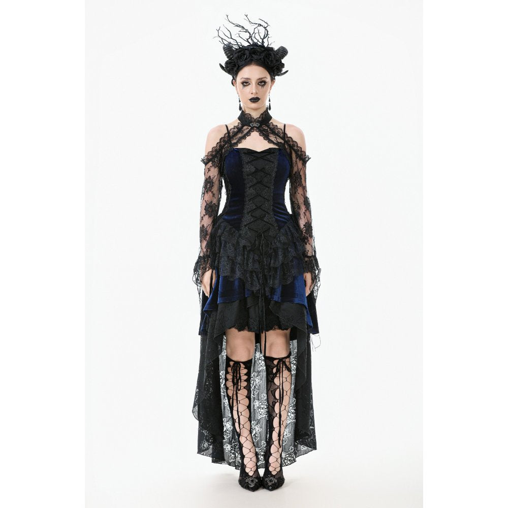 Dark in Love Thalassa Floral Lace Draped Arm Warmer Sleeves