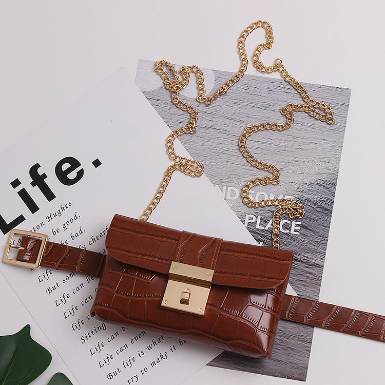 Women's Belt Waist Bag, Small Messenger Bag Mobile Phone Bag