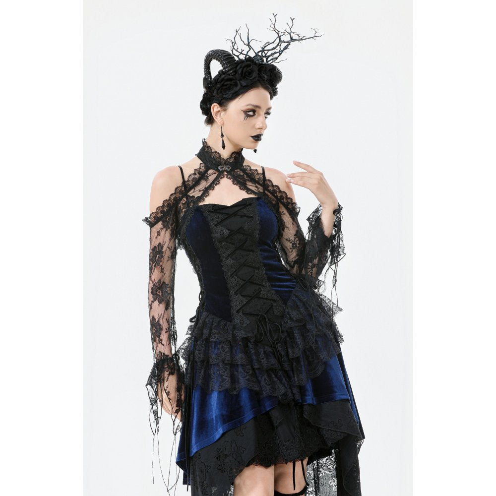 Dark in Love Thalassa Floral Lace Draped Arm Warmer Sleeves