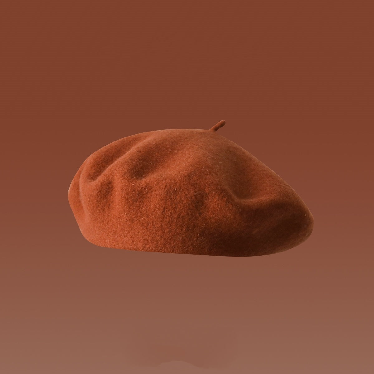 Dirty Orange Women's Wool Beret, Cap and Scarf Collection