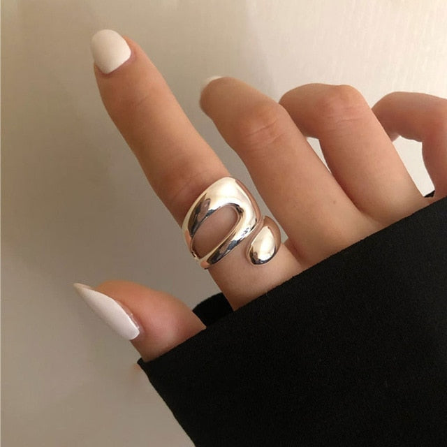 Sculptured Ring for Women, 925 Sterling Silver