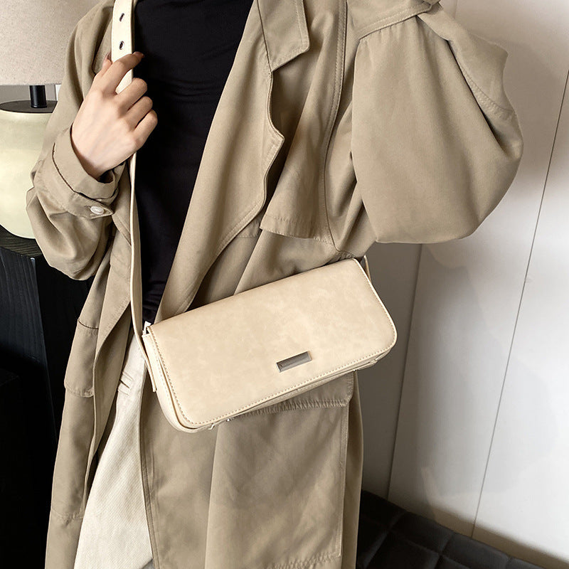 Vireous Versatile High-Grade Baguette Underarm Handbag
