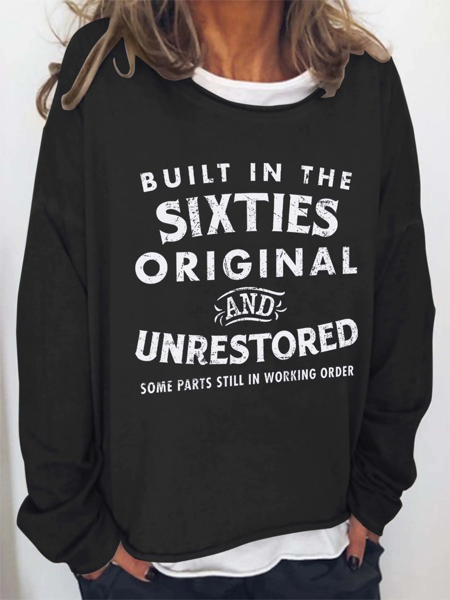 'Built in the Sixties' Retro Long Sleeve Sweatshirt