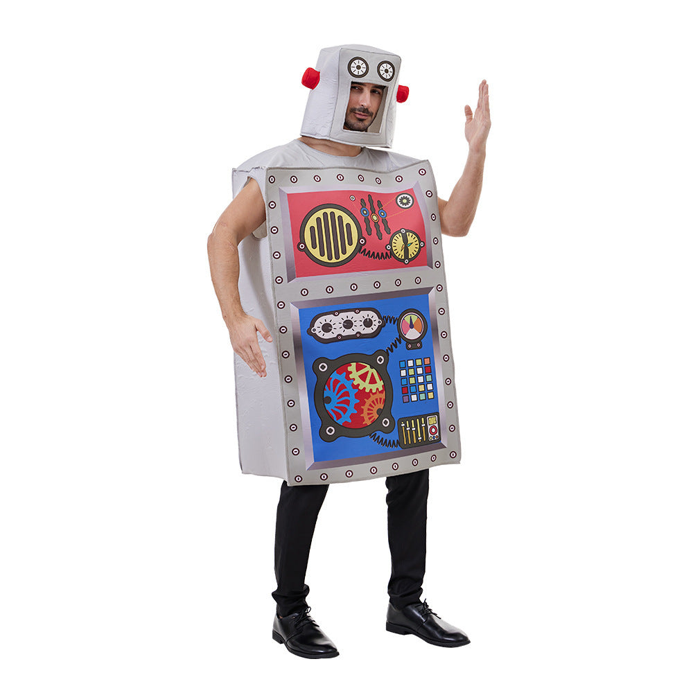 Funny Party Wear, Unisex Robot Sponge Costume