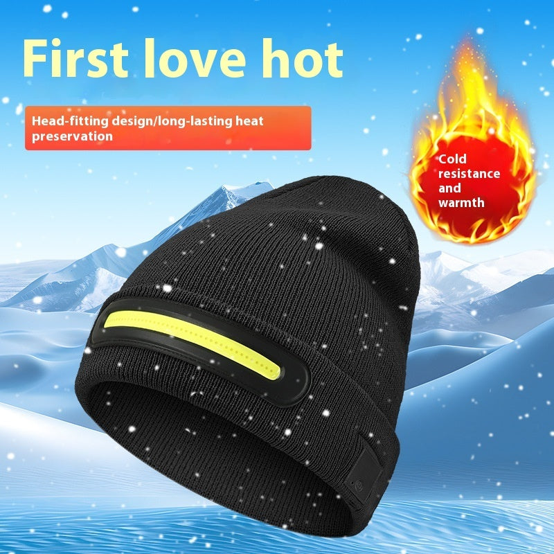 Outdoor Wearables, Sports Strong Light-Up LED Woollen Hat