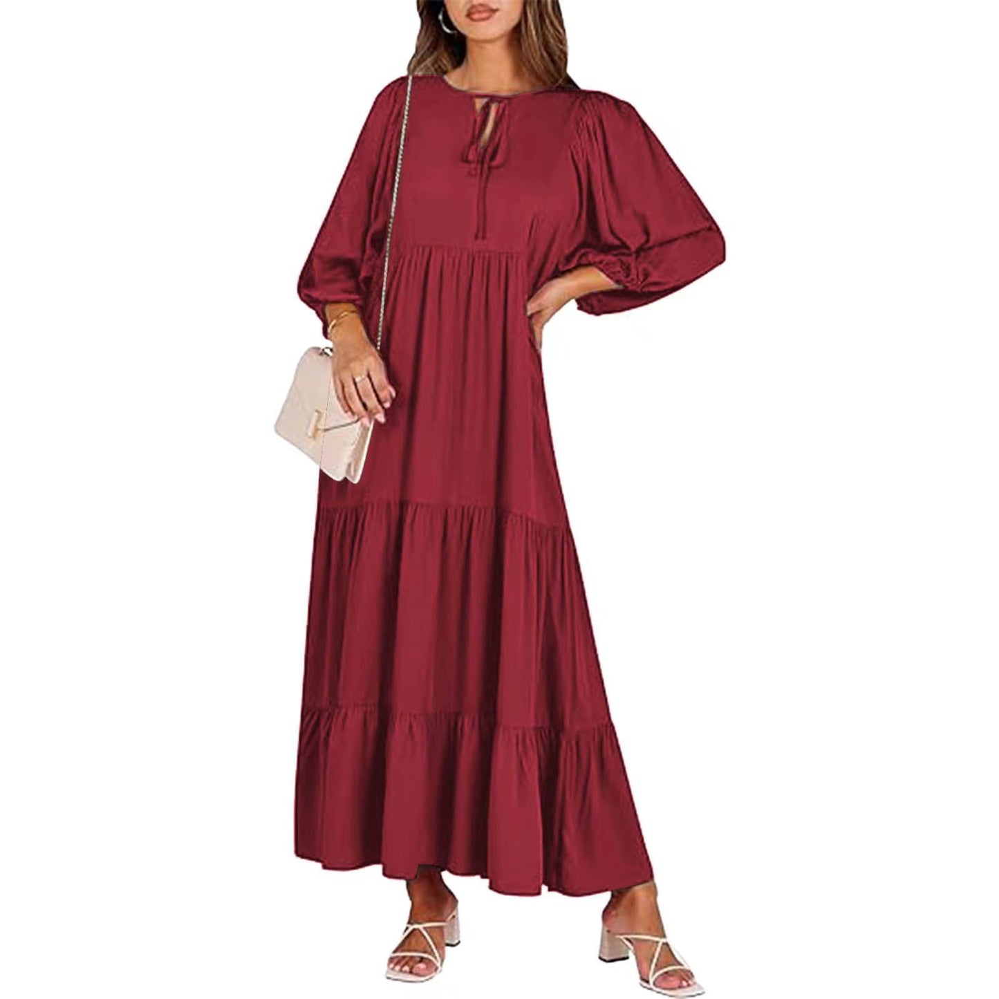 Summer Vintage Printed Boho Long Dress, Multi Designs