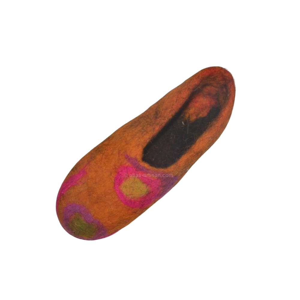 Handmade Unisex Berber Wool Slippers, Multicolours