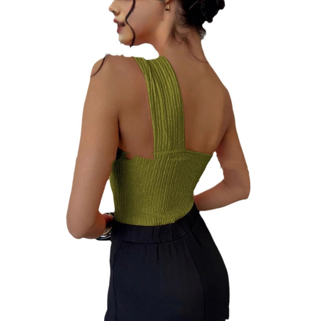 Vireous Women's Knitted Sleeveless Jumpsuit