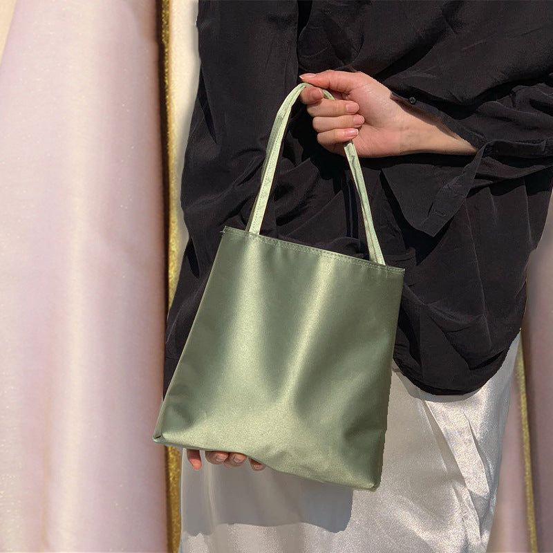 Women's Classic Glossy Square Handbag, Simple Fashion