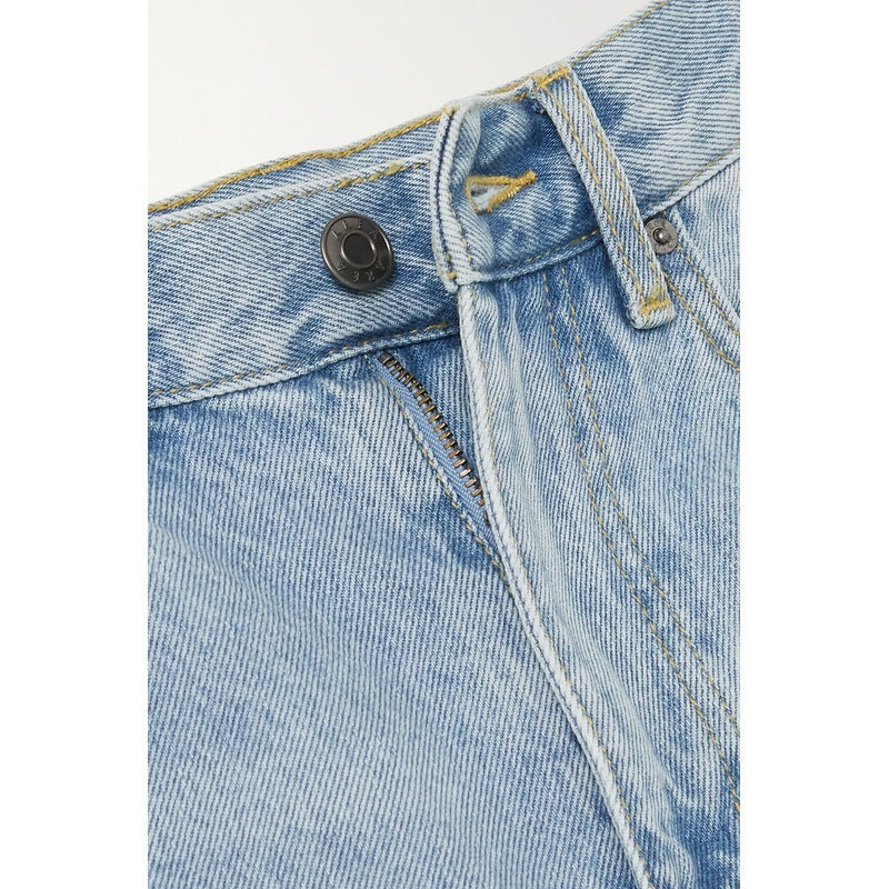 Women's Crystal Decorated High-Waist Straight Leg Jeans