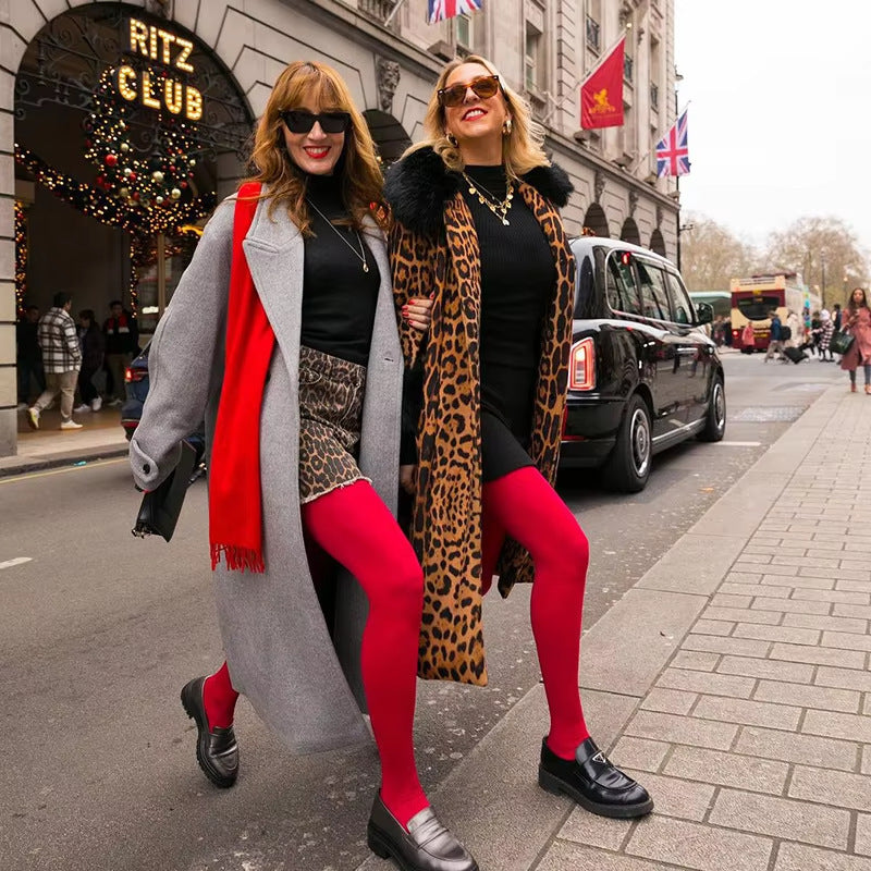 Valentine's Day Retro Red Tights Pantyhose