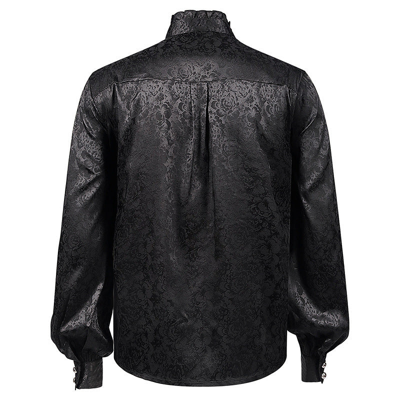 Costume Unisex Pleated, Glam Dress Shirt