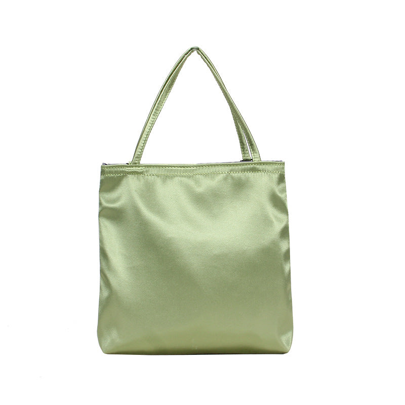 Women's Classic Glossy Square Handbag, Simple Fashion
