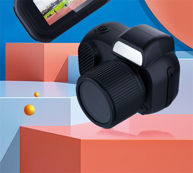 Retro Mini Camera with Screen, Indoor Home Outdoor 1080p HD Portable Tiny Camera, Video Support