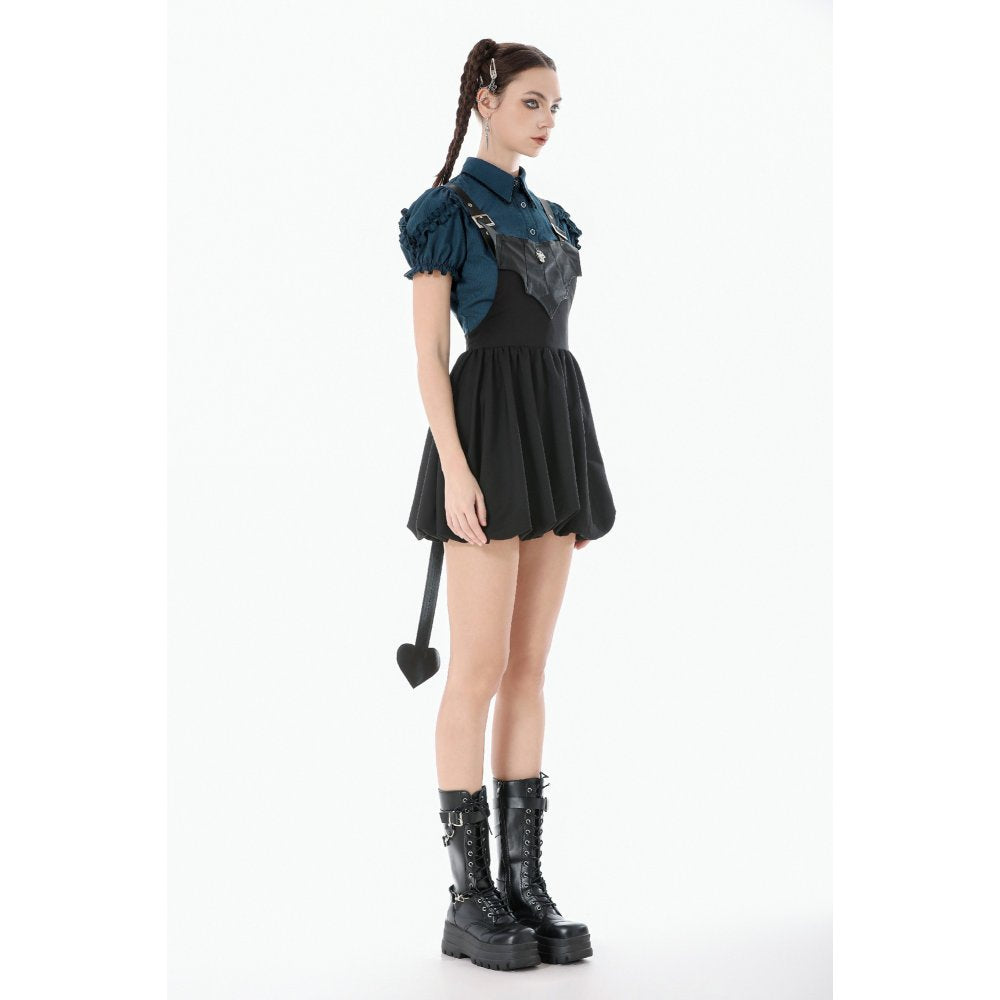 Dark In Love Lilith 'Bat' Harness Bubble Dress