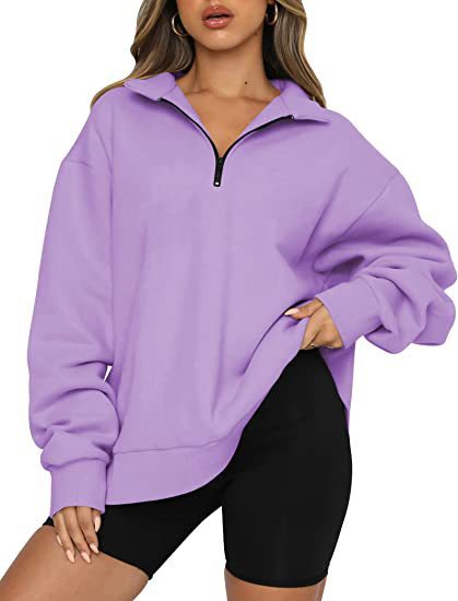 Vireous Turndown Collar Women's Sweatshirt, Multi Colours