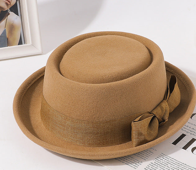 Vintage Bow British-Style Women's Fashion Top Hat
