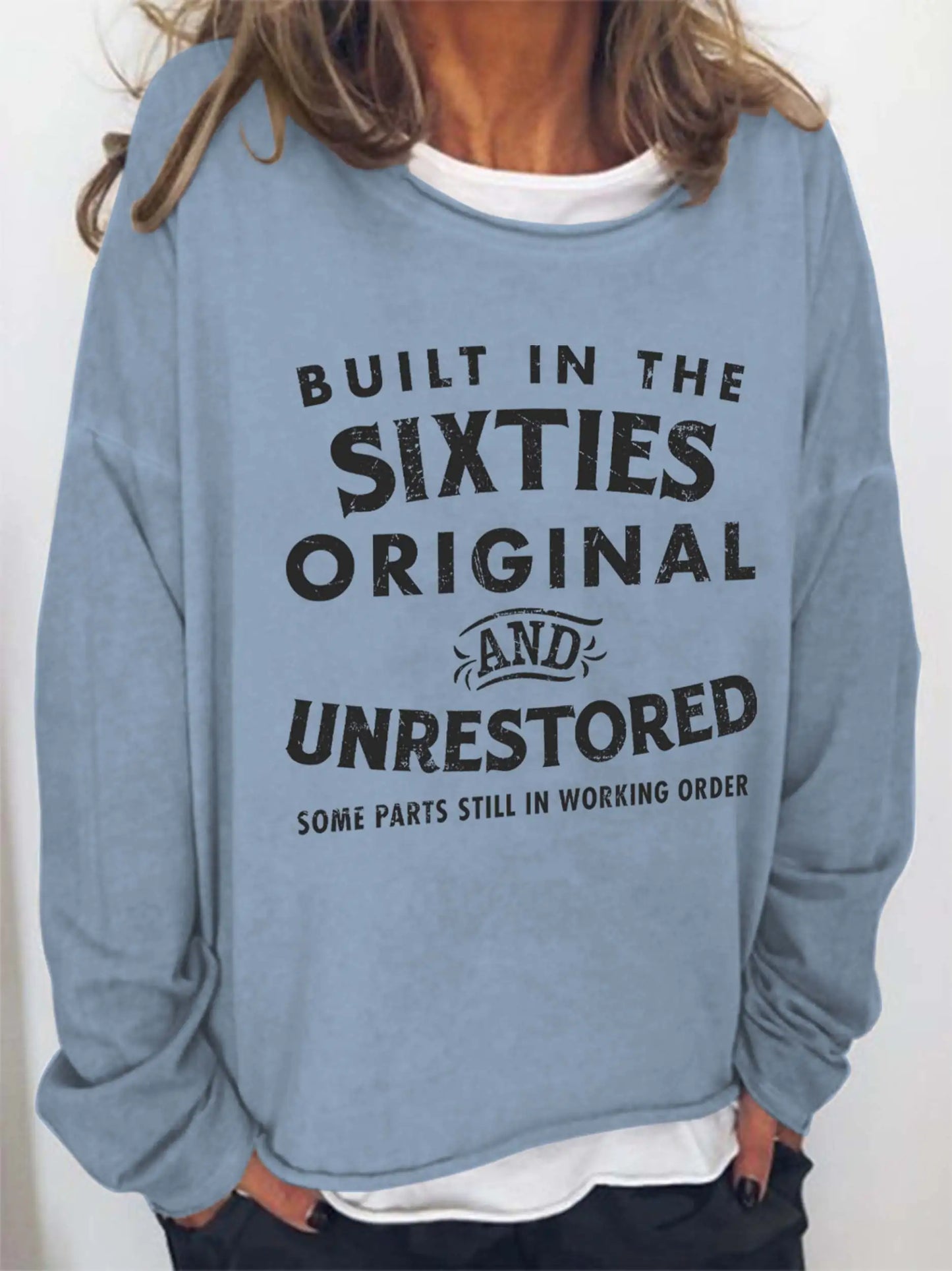 'Built in the Sixties' Retro Long Sleeve Sweatshirt