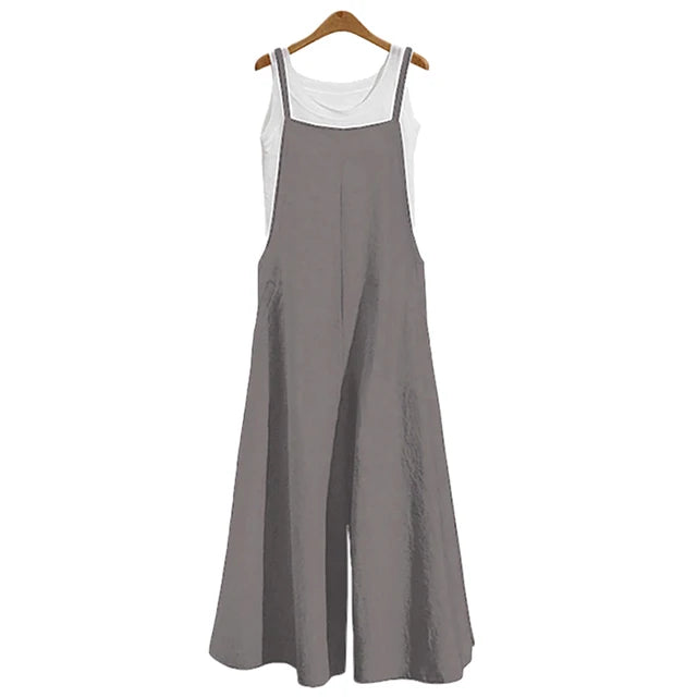Fashion Style Women's Wide-Leg Dungarees