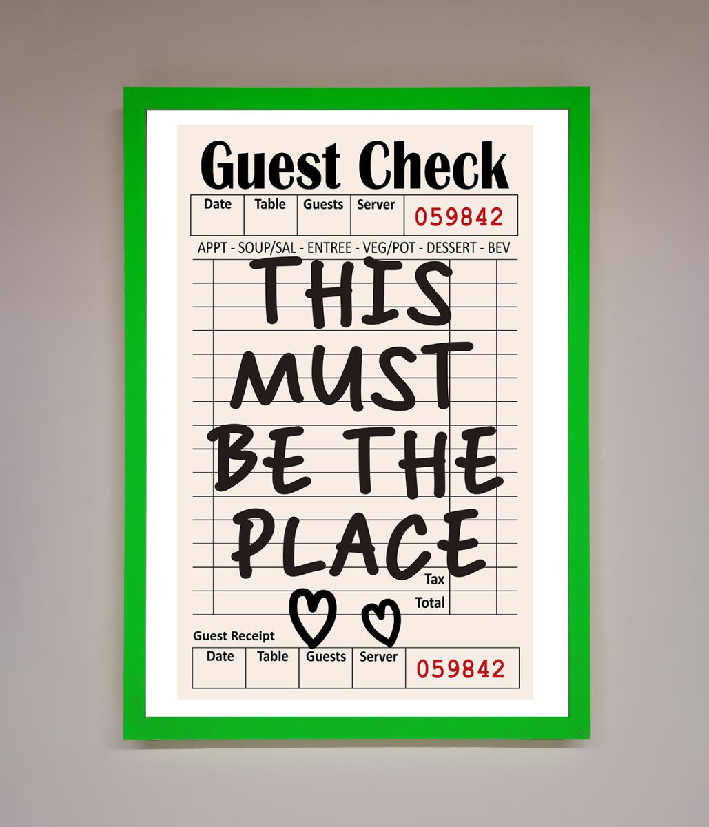 This Must Be The Place, Beige Framed Wall Art