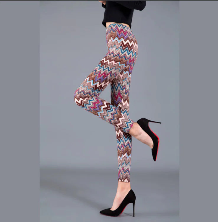 Art Print Women's Stretch Leggings, Multi Designs