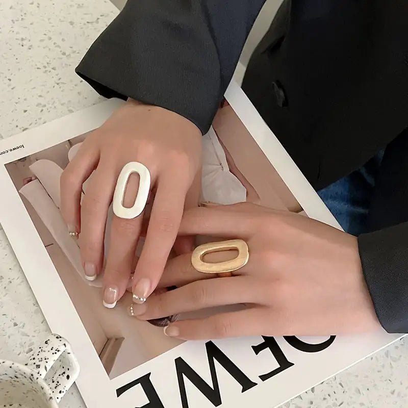 Women's Avant Garde Large Alloy Ring