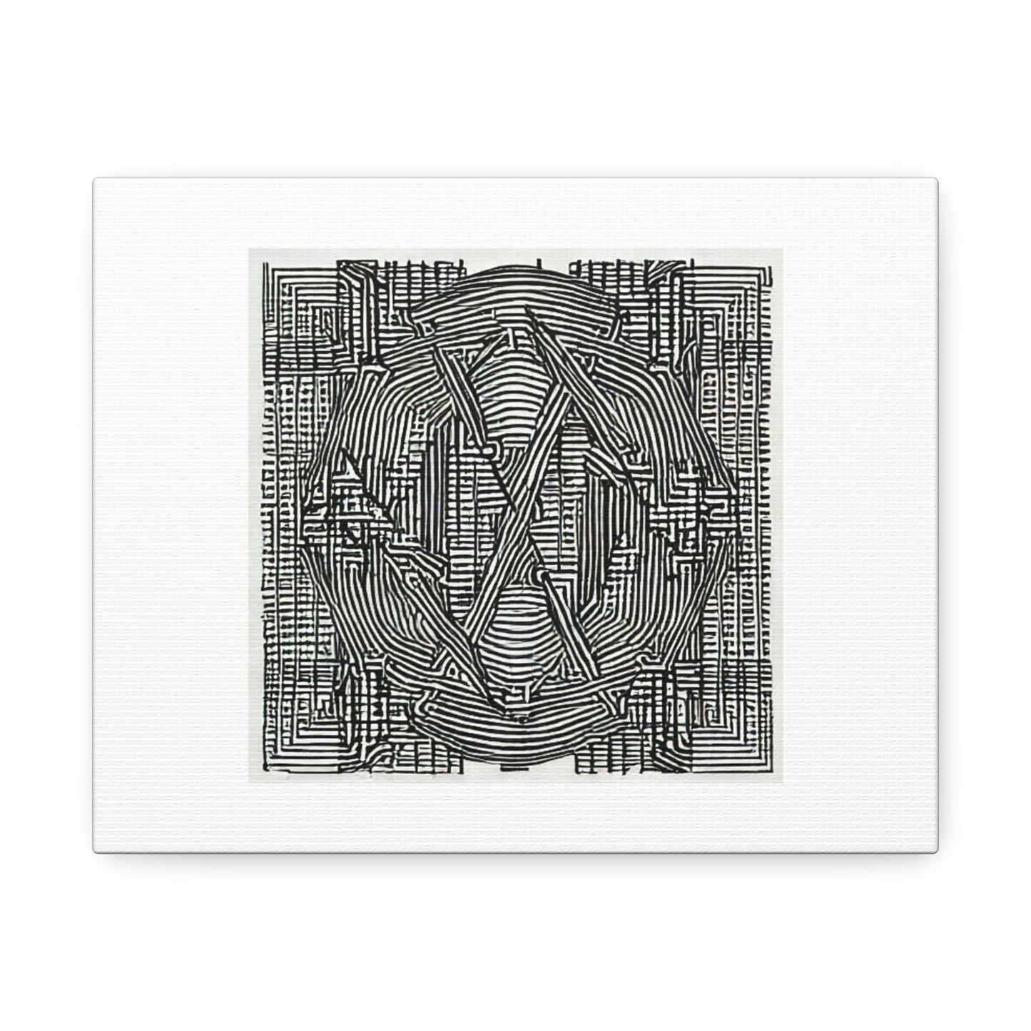 Protein To Protein Interaction Pencil Sketch Digital Art 'Designed by AI'