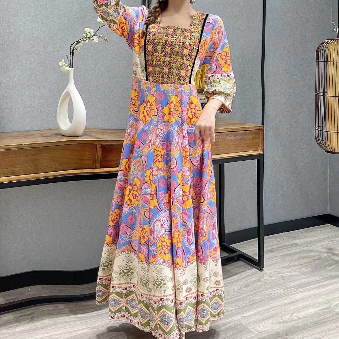 National-Style Dress, Thailand India Nepal Long Cool Hippy Travel Dress
