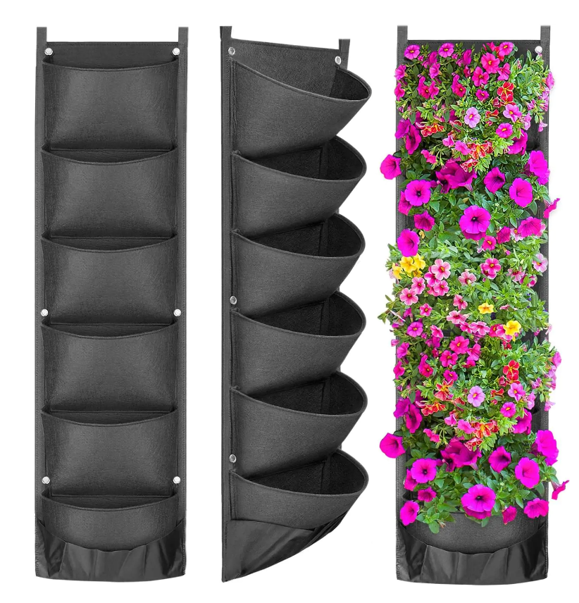 Indoor or Balcony Herb Garden, Vertical Hanging Garden Planter