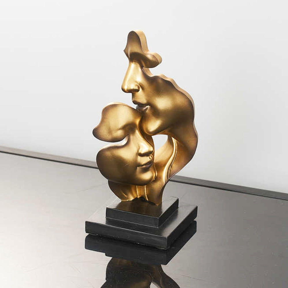 Abstract Face Statue Sculptures and Figurines