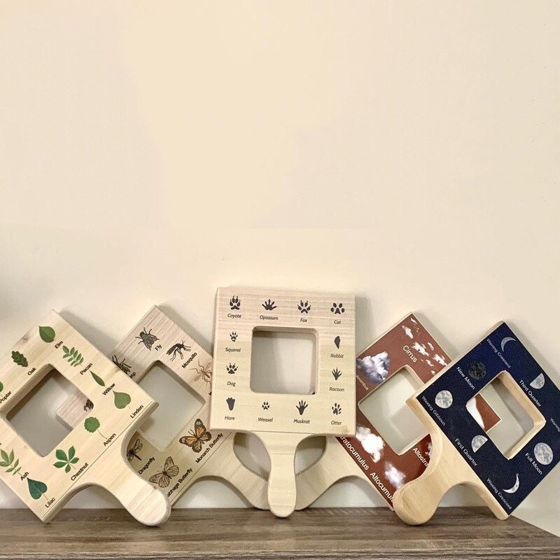 Wooden Montessori Busy Board Toys For Learning in Nature