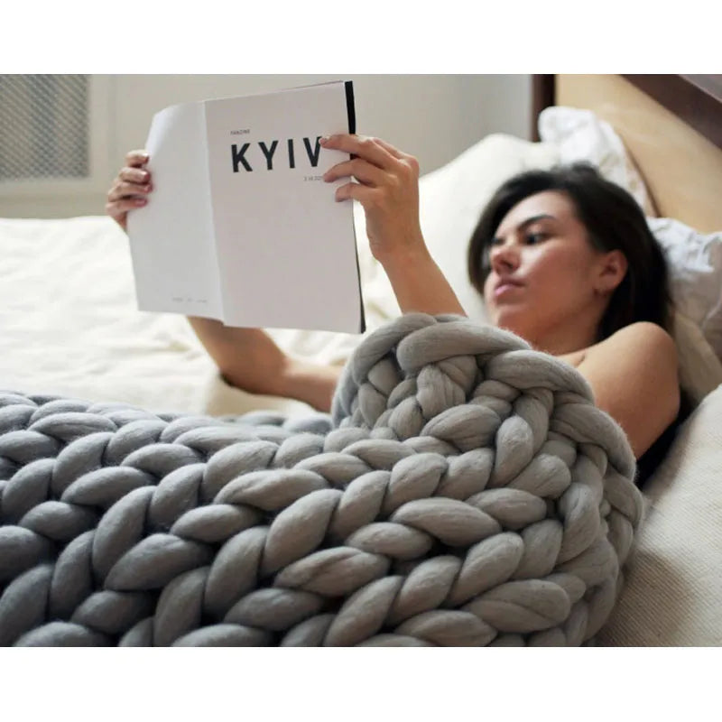 Zen Thick Weighted Knitted Blanket