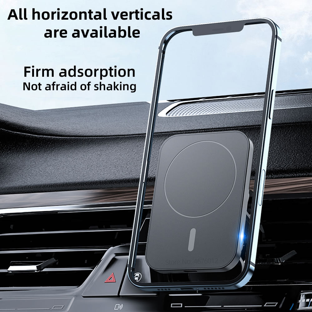 15W Fast Qi Magnetic Wireless Car Charger for iPhone 15/14/13/12 or Similar