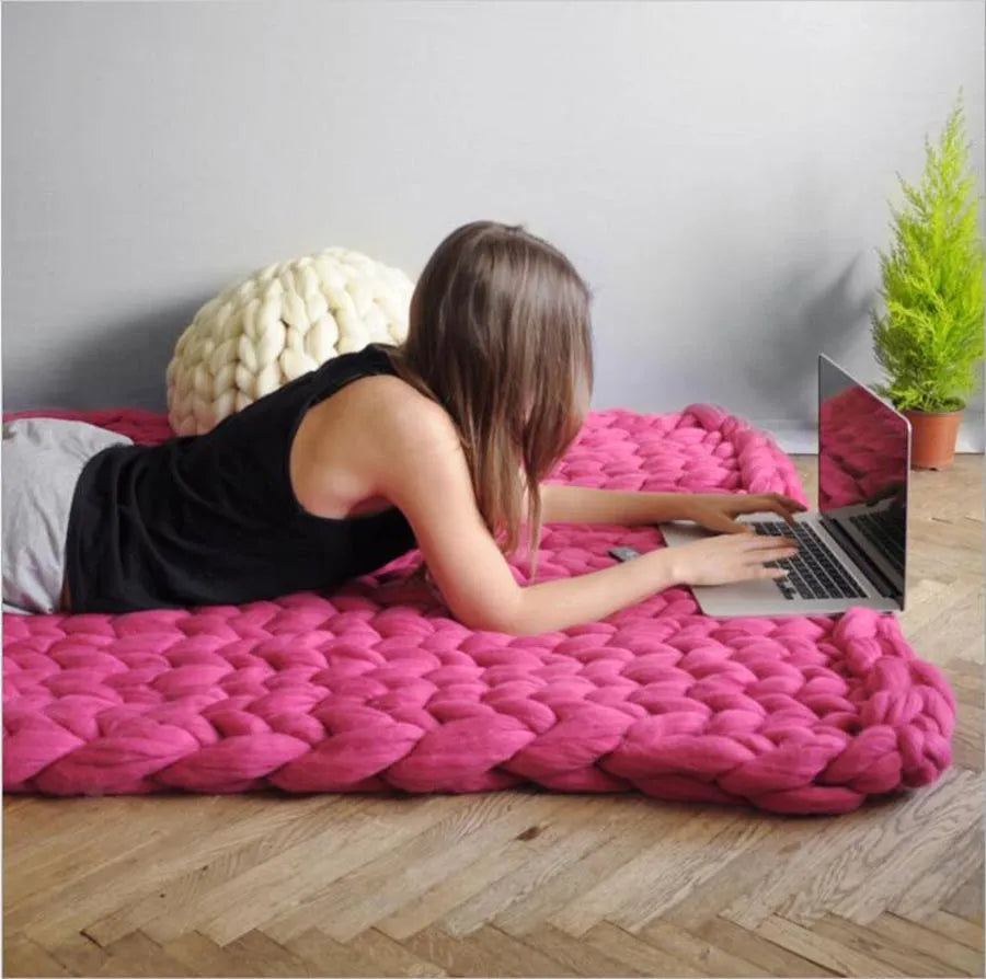 Zen Thick Weighted Knitted Blanket