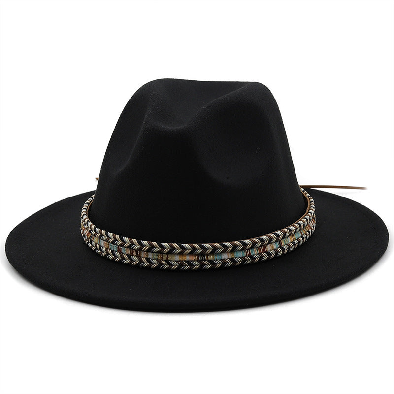 Aussie Style Unisex Woollen Large Cornice Fashion Festival Hat