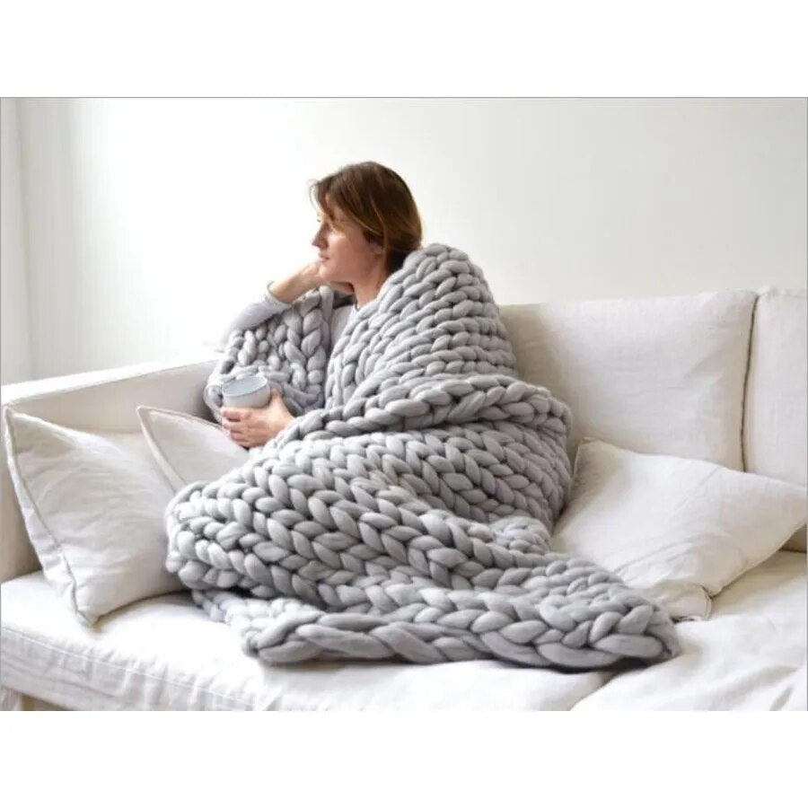 Zen Thick Weighted Knitted Blanket