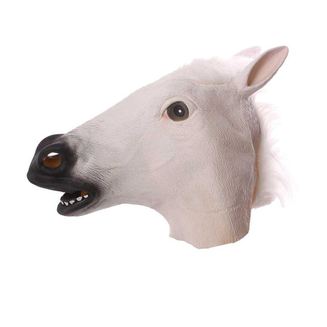 Horse Chimpanzee Sheep Wolf Llama, Animal Head Latex Party Mask