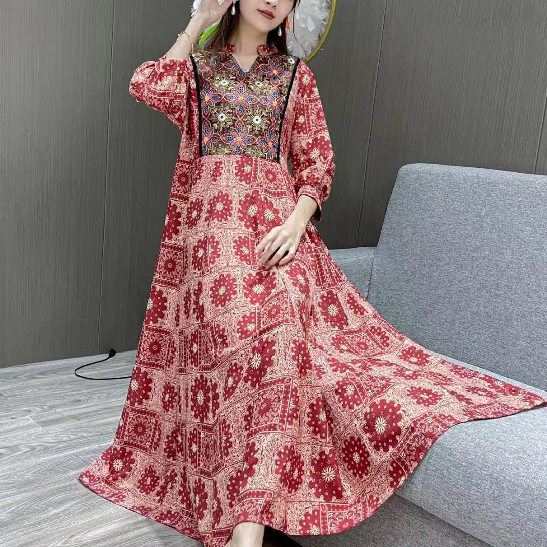 National-Style Dress, Thailand India Nepal Long Cool Hippy Travel Dress
