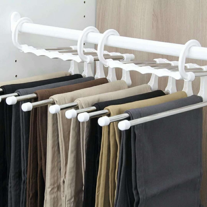 5 in 1 Stainless Steel Storage Hanger Rack