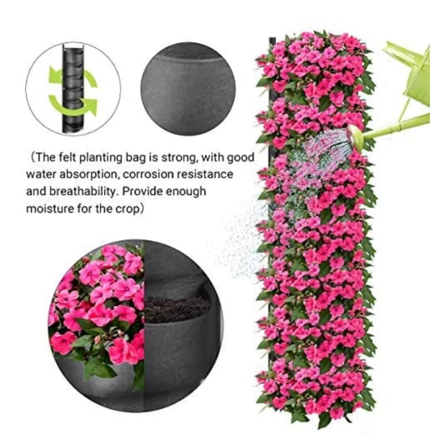 Indoor or Balcony Herb Garden, Vertical Hanging Garden Planter